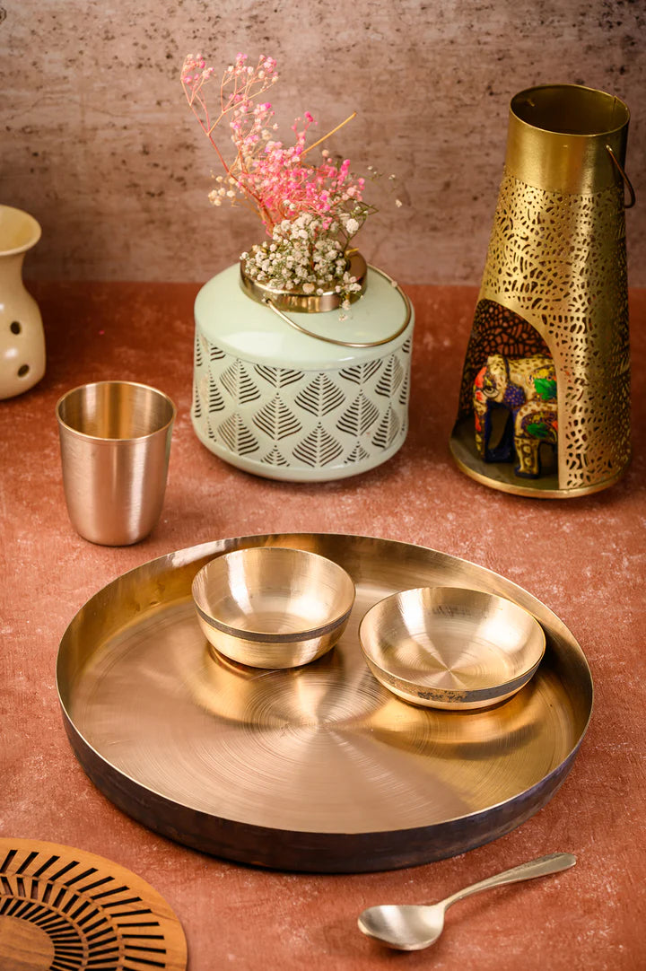 Bronze Pure Thali set